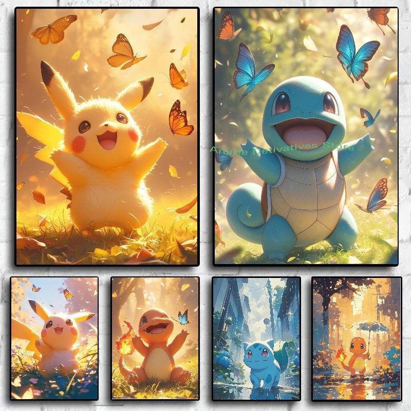 Pokemon Binder Card - Anime Figures Hd Charizard Bulbasaur Squirtle