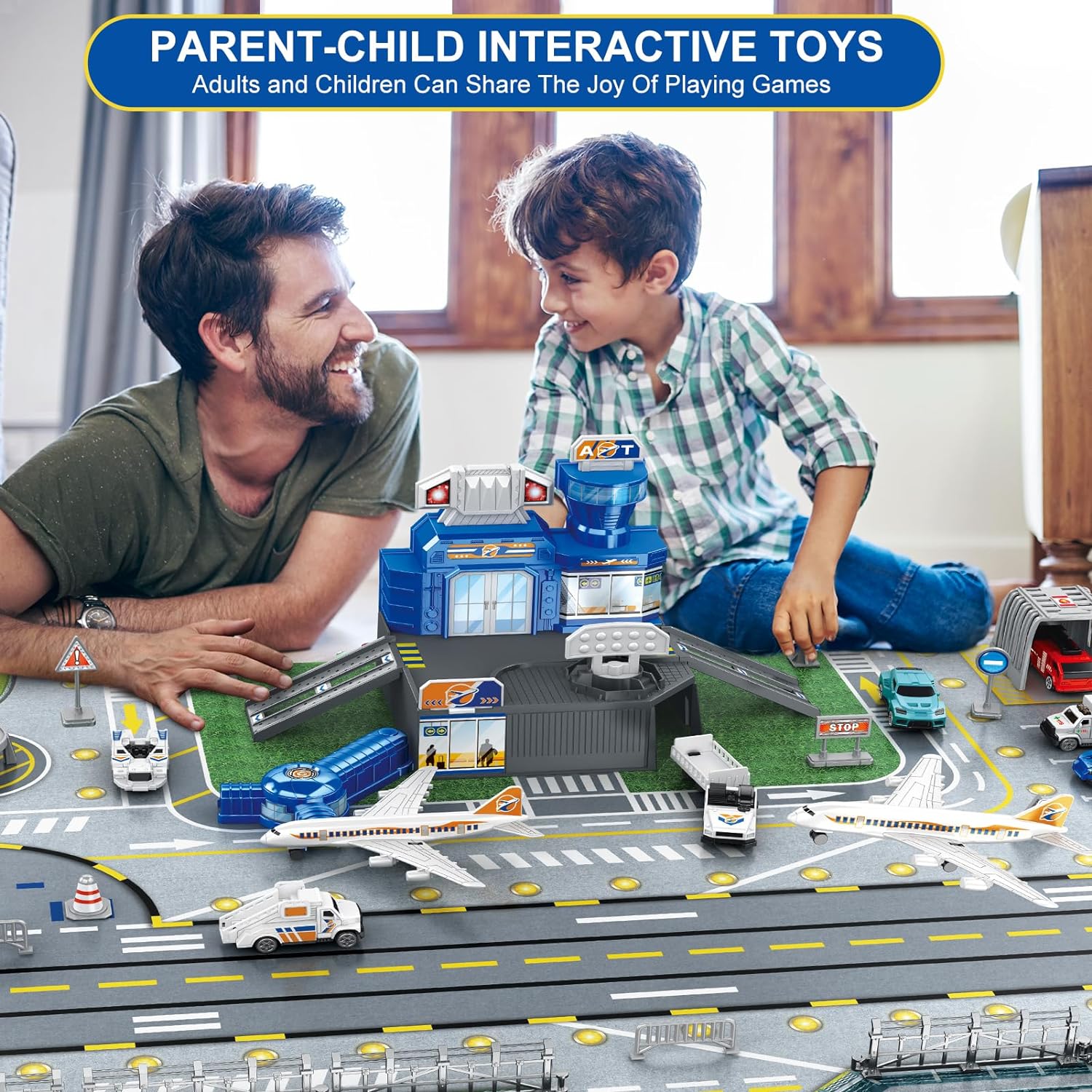 Children's Airport Scene Toy S - Model Airplane Plastic recension och pris