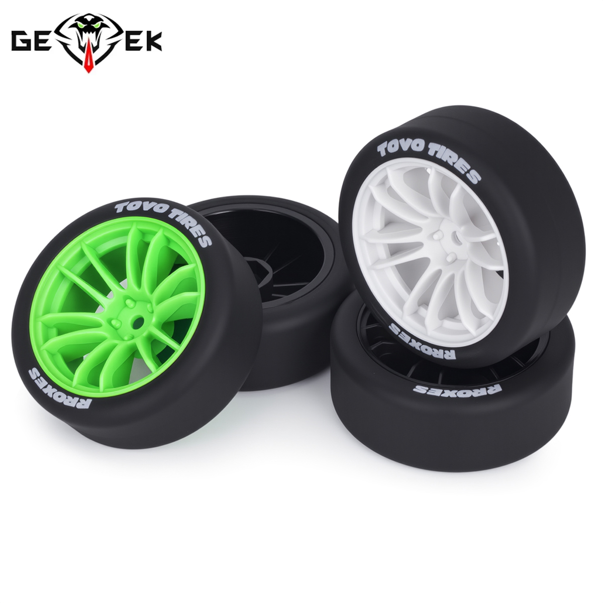 4Pcs Hard Drift Tires Wheel Ty - Tamiya Model Rc Car recension och pris