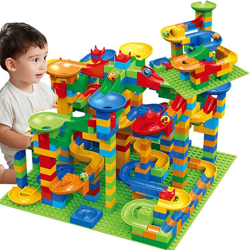 84-504PCS Marble Race Run Bloc - Lego Set Creator recension och pris