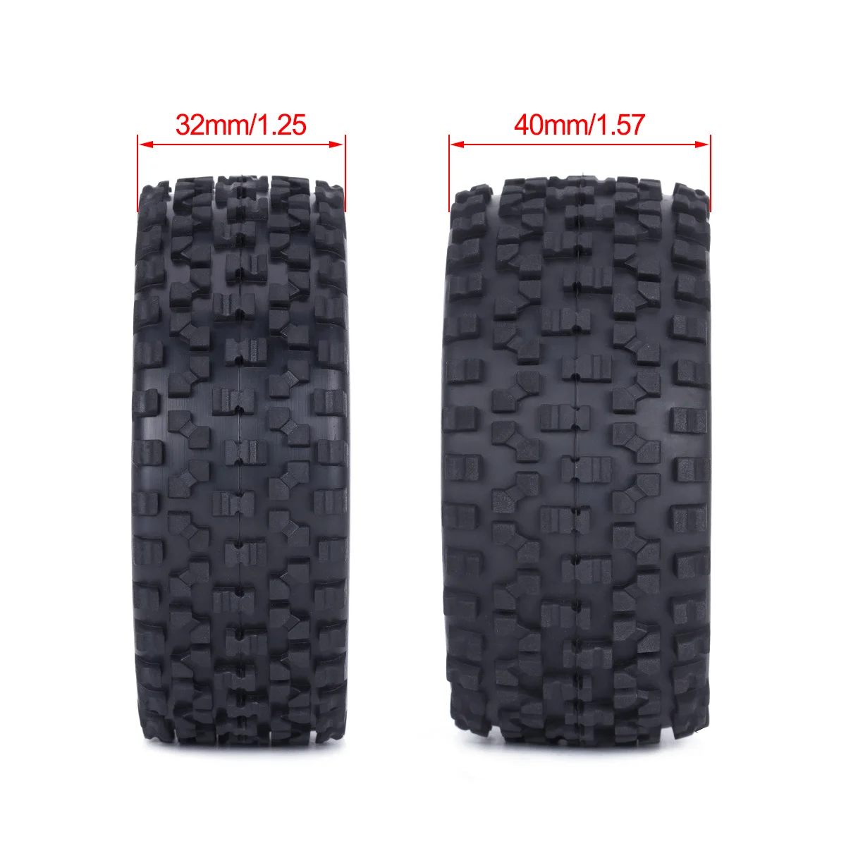 4 Pcs 88mm Buggy Tires Wheel T - Tamiya Model Rc Car recension och pris