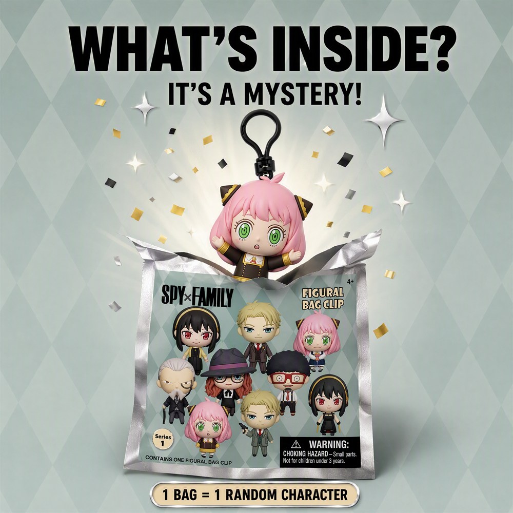 Spy x Family 3D PVC Bag Clip K - Mystery Box Blind Bag recension och pris