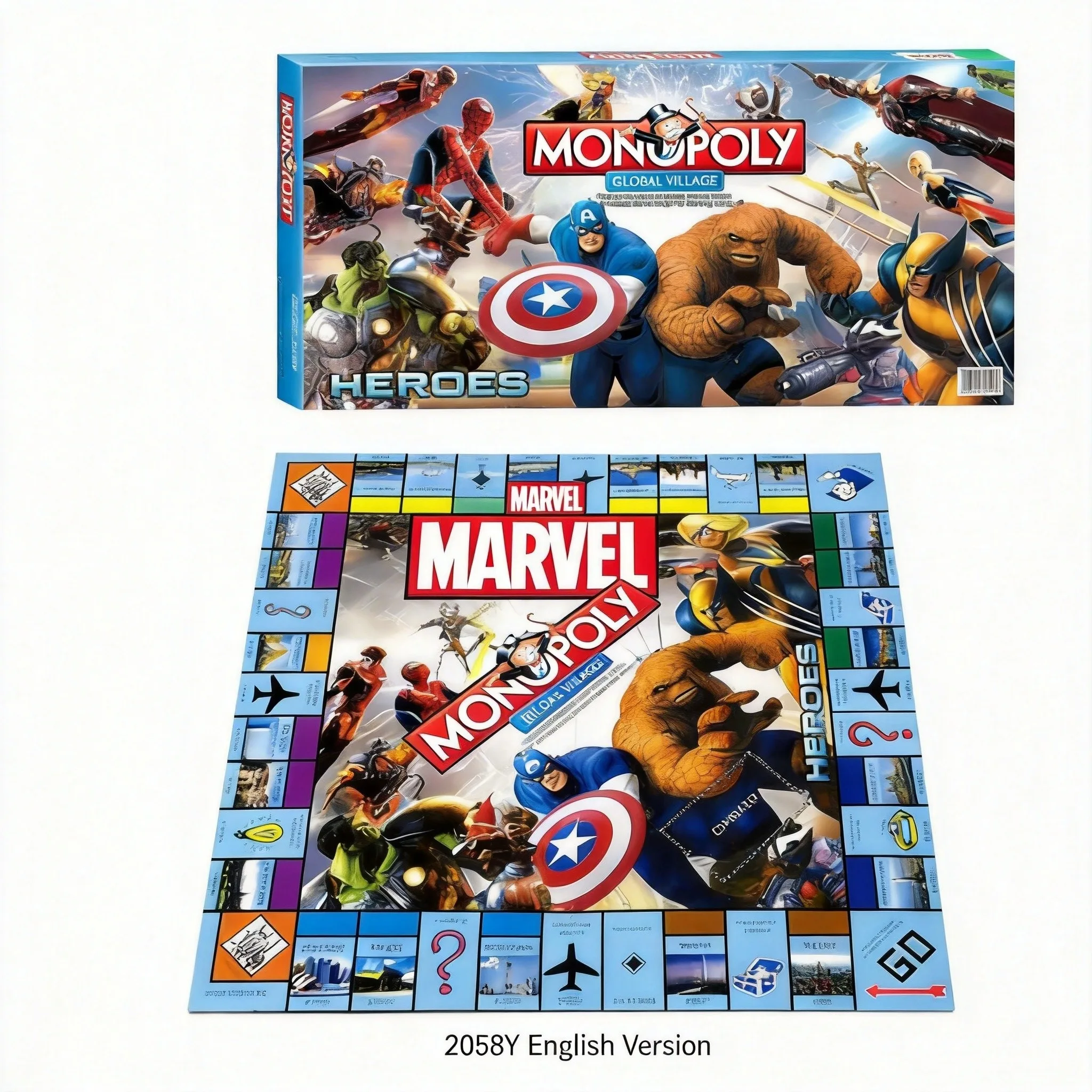 Marvel Heroes Monopoly Global  - Hasbro Game Monopoly recension och pris