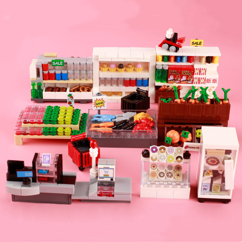 MOC City Supermarket Building  - Lego Set Creator recension och pris