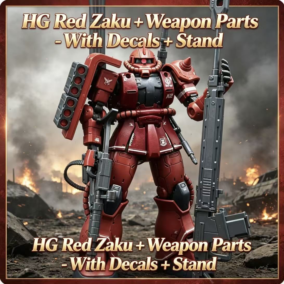 024HG Char's Custom Old Type R - Bandai Model Gundam Hg recension och pris