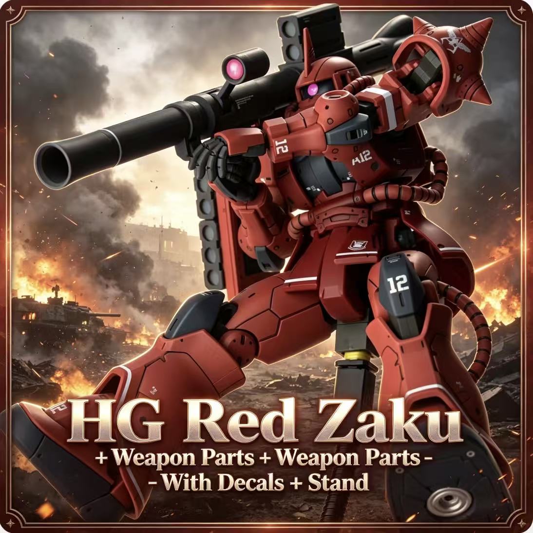 024HG Char's Custom Old Type R - Bandai Model Gundam Hg recension och pris