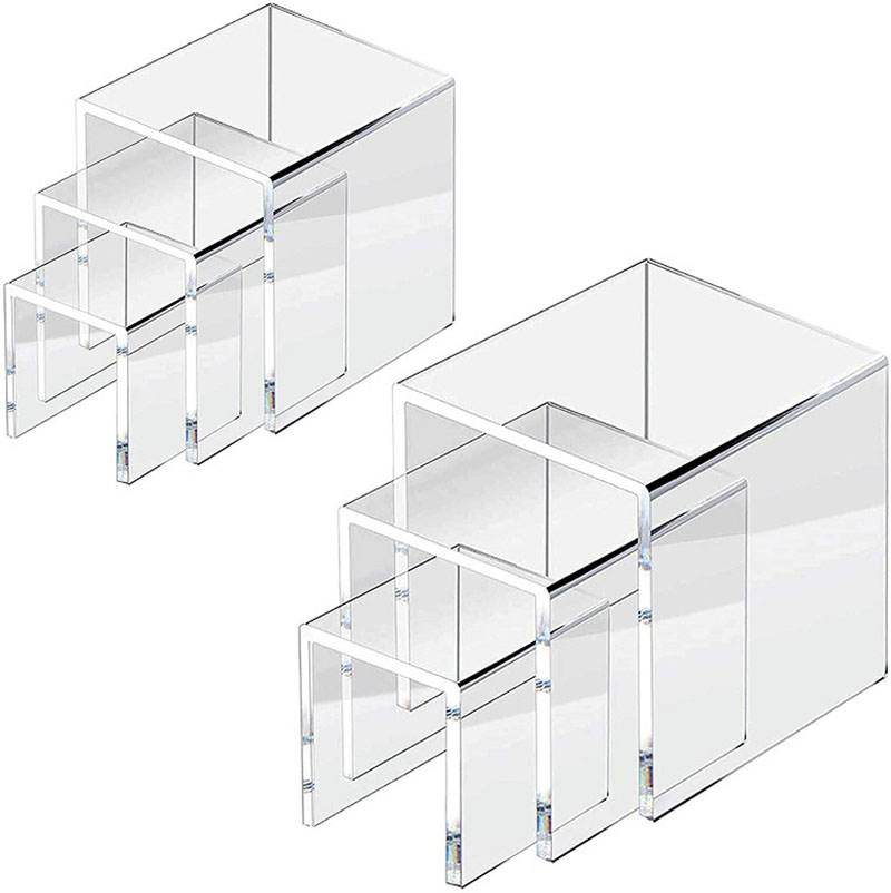 6pcs/Set Acrylic Display Stand - Display Risers Set recension och pris