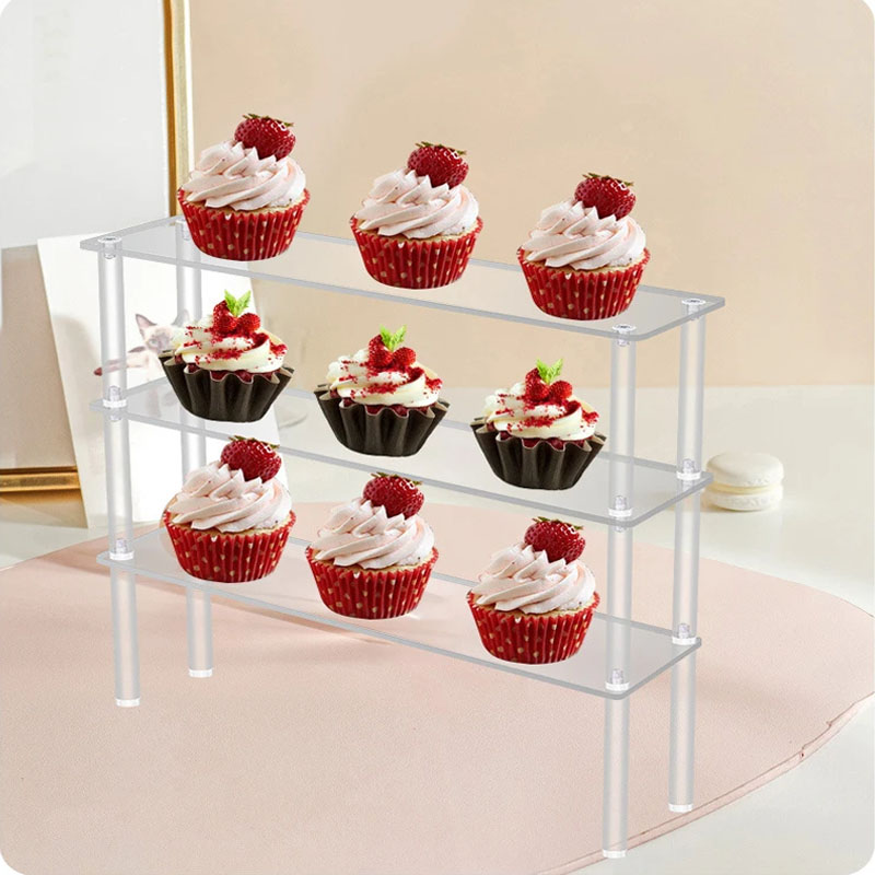 Clear Acrylic Display Riser St - Display Risers Set recension och pris