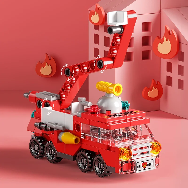 City Fire Car Building Blocks  - Lego Set City recension och pris